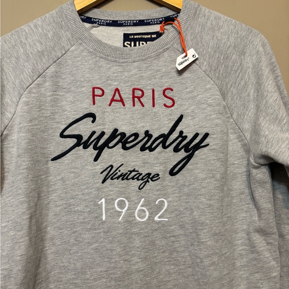 SUPERDRY PARIS NWT Florence Crew Neck Sweatshirt - Picture 4 of 10